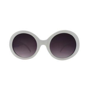 NWT White JackieO Circle Sunglasses Women's OS